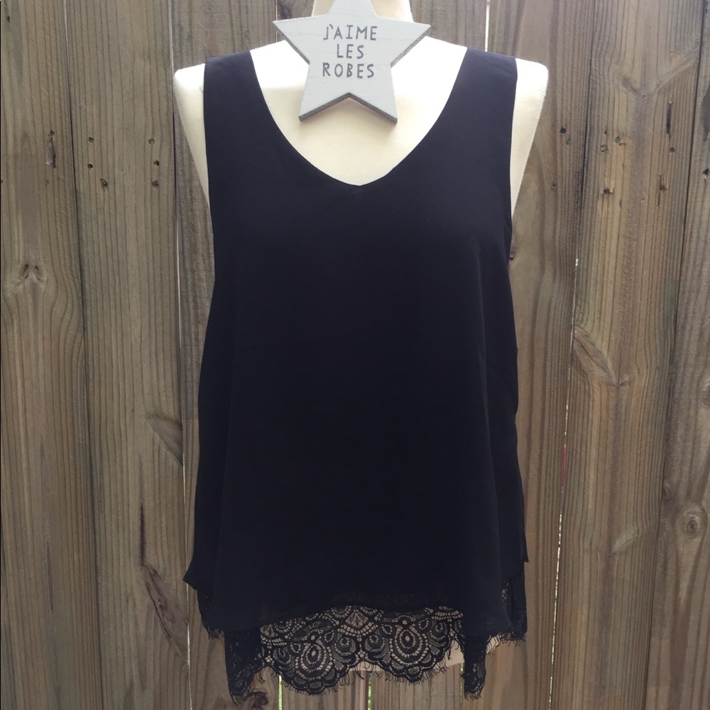 MINE Dainty Black Blouse